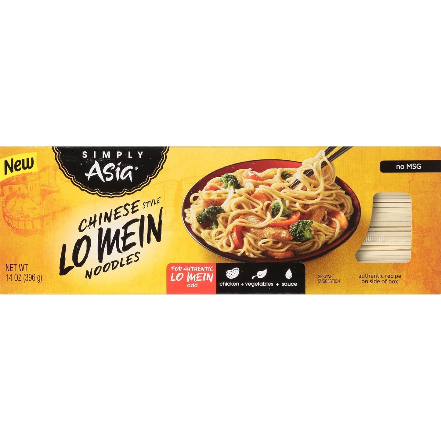 Simply Asia Lo Mein Noodles, No MSG Added – Family-Friendly Noodle Base for Kid-Approved Dinners