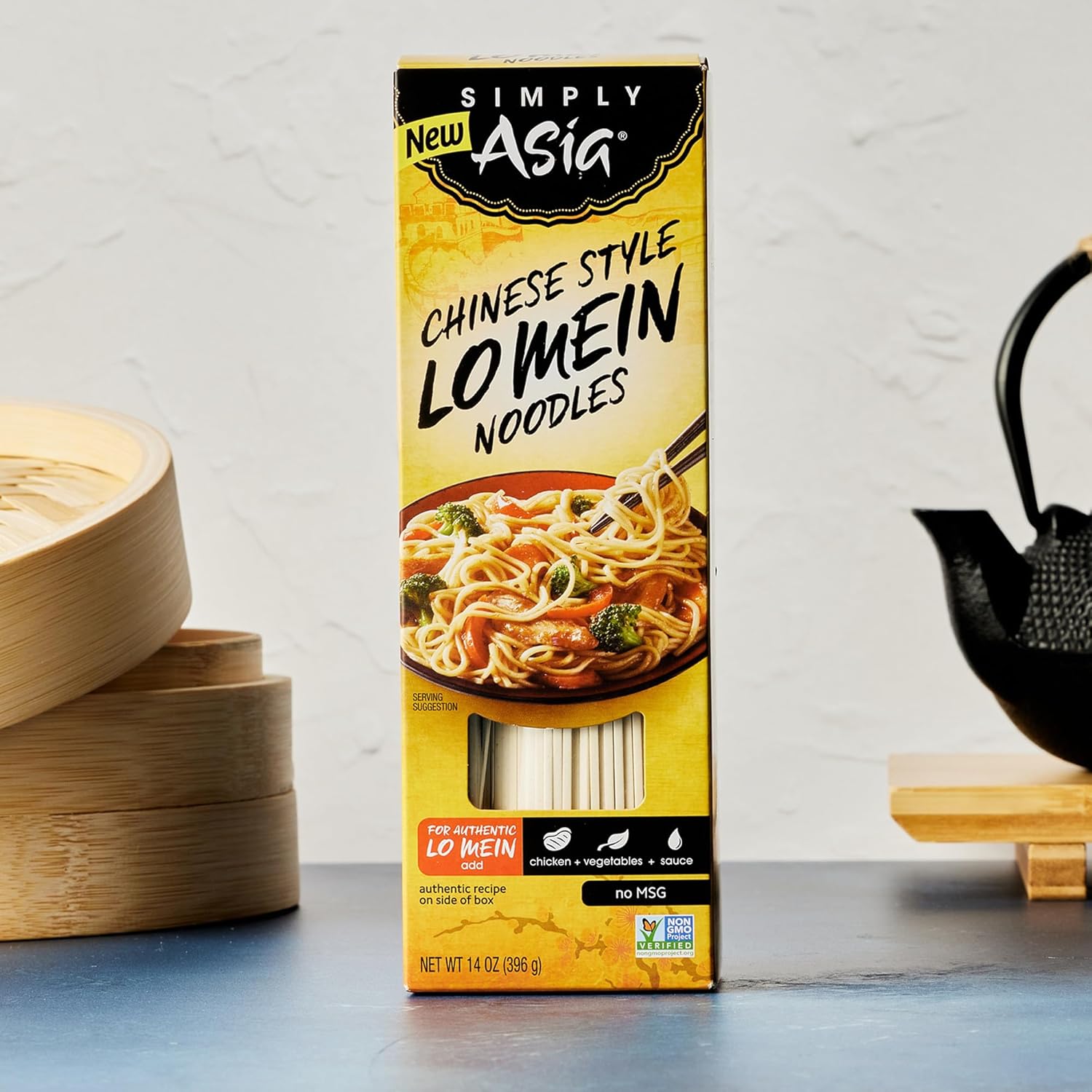 Simply Asia Lo Mein Noodles, No MSG Added – Family-Friendly Noodle Base for Kid-Approved Dinners