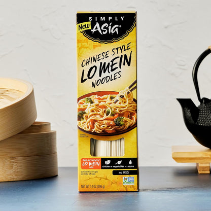 Simply Asia Lo Mein Noodles, No MSG Added – Family-Friendly Noodle Base for Kid-Approved Dinners