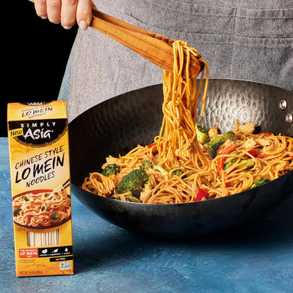 Simply Asia Lo Mein Noodles, No MSG Added – Family-Friendly Noodle Base for Kid-Approved Dinners