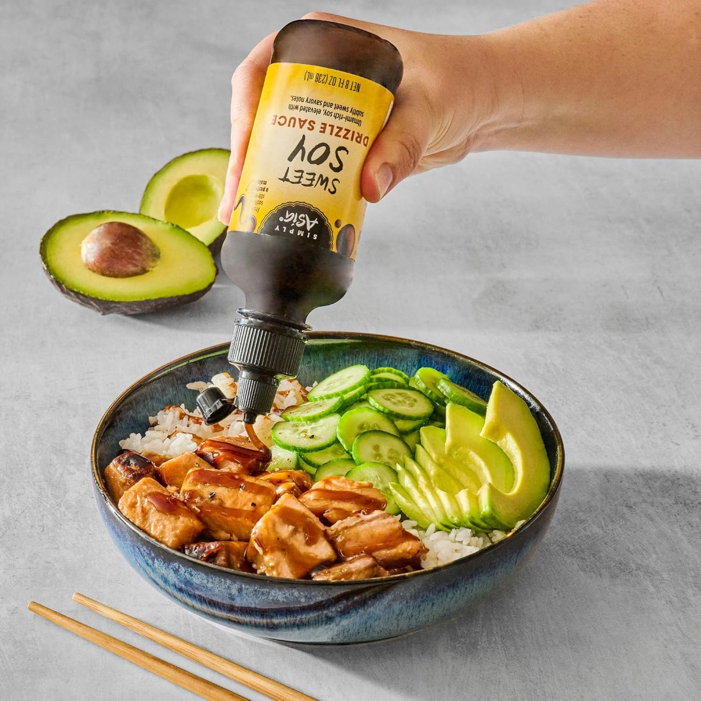 Simply Asia Sweet Soy Drizzle Sauce — One Bottle, Three Cuisines, Clutter-Free Pantry, 8 fl oz