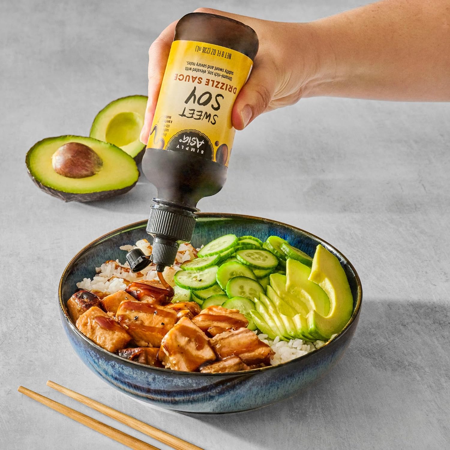 Simply Asia Sweet Soy Drizzle Sauce — One Bottle, Three Cuisines, Clutter-Free Pantry, 8 fl oz