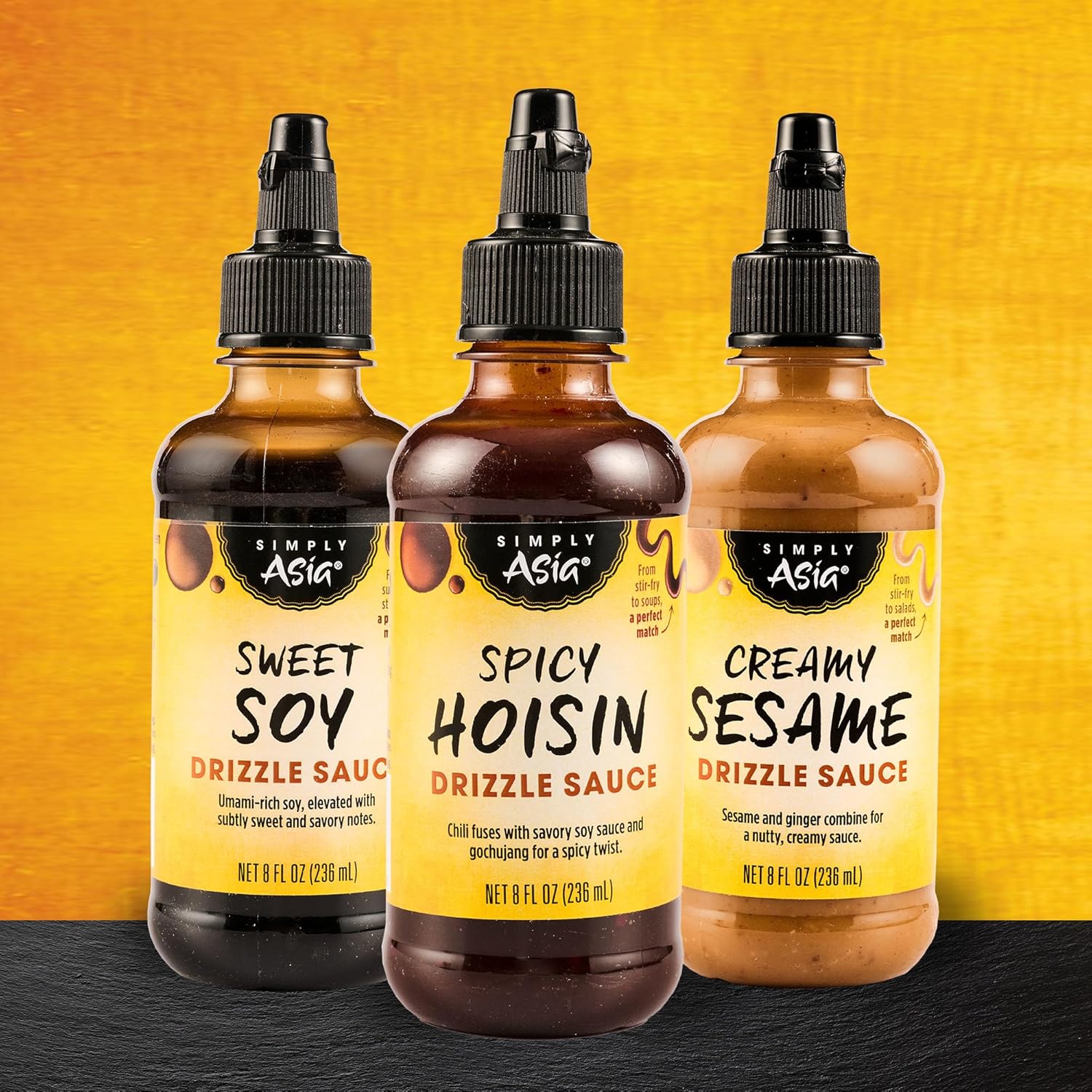 Simply Asia Sweet Soy Drizzle Sauce — One Bottle, Three Cuisines, Clutter-Free Pantry, 8 fl oz