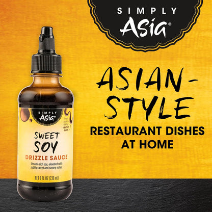 Simply Asia Sweet Soy Drizzle Sauce — One Bottle, Three Cuisines, Clutter-Free Pantry, 8 fl oz