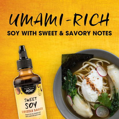 Simply Asia Sweet Soy Drizzle Sauce — One Bottle, Three Cuisines, Clutter-Free Pantry, 8 fl oz
