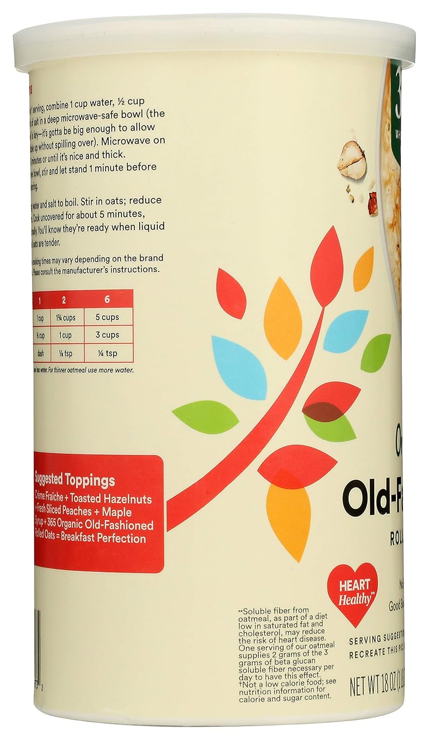 six sku variants covering 18oz, 30oz, 42oz sizes, rolled vs steel-cut styles, and multi-pack value bundles