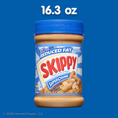 SKIPPY Reduced Fat Super Chunk Peanut Butter – Practical Hostess Gift Jar for Housewarmings and Holidays