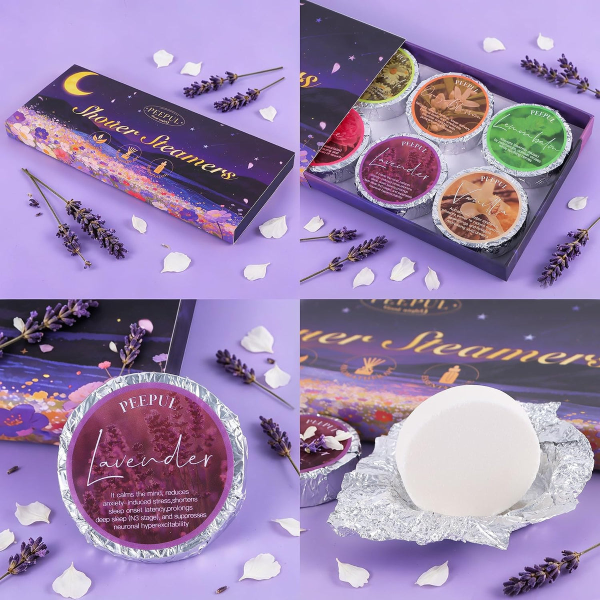 [Brand] Connoisseur Aromatherapy Shower Steamers – Premium Self-Care Ritual, Beautifully Presented Set