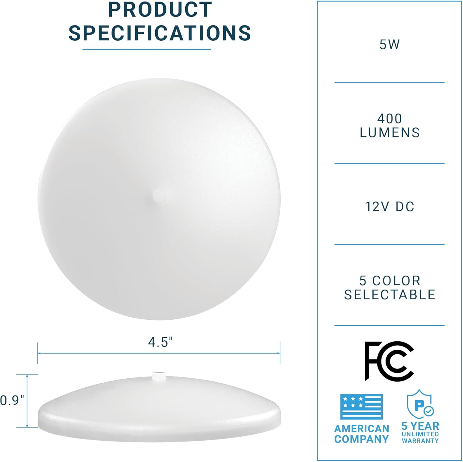 smooth dimming from 100% down to 10%
