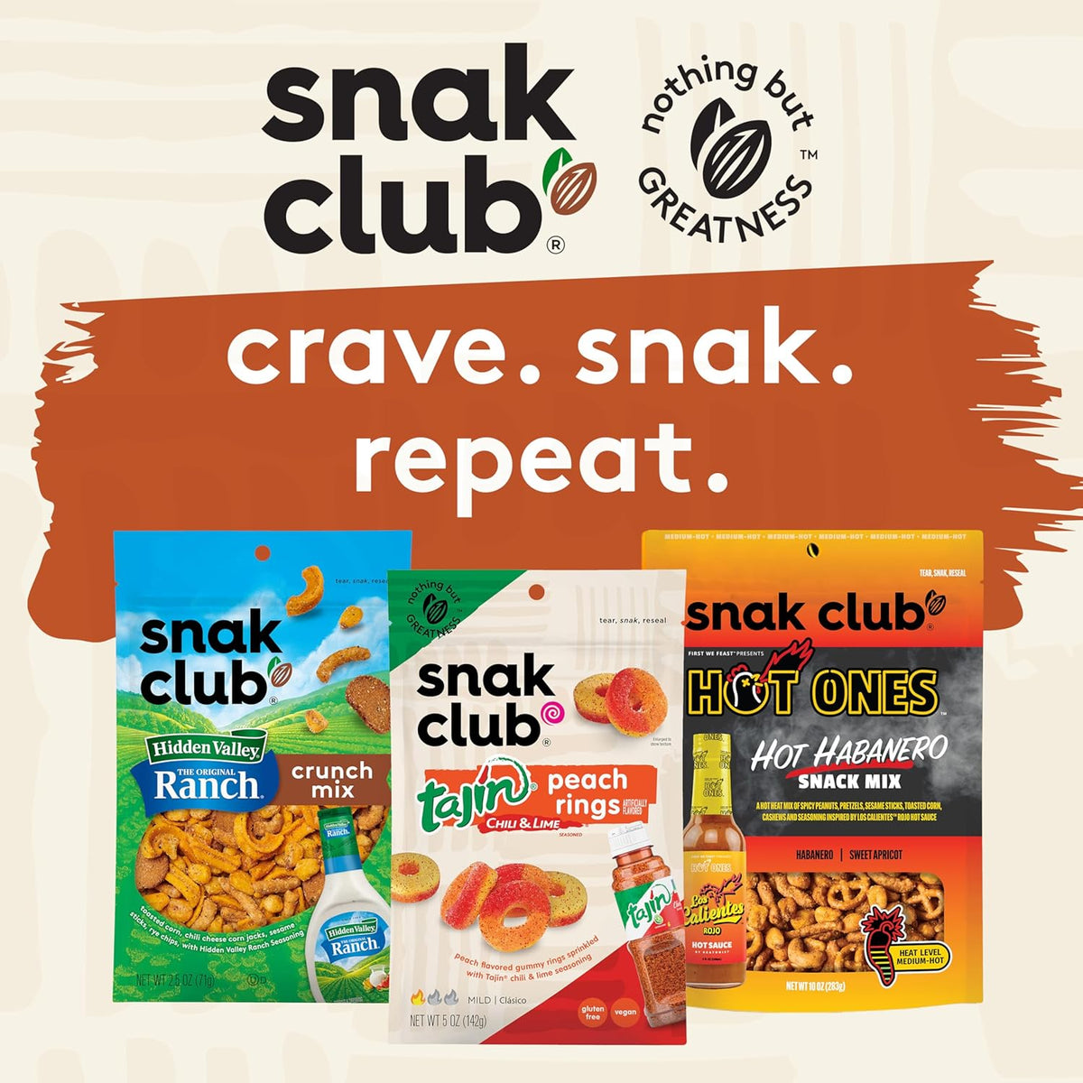Snak Club Cajun Snack Mix – 5g Protein Mindful Snack for Mindful Munching Between Workouts and Wellness Breaks, 15 oz