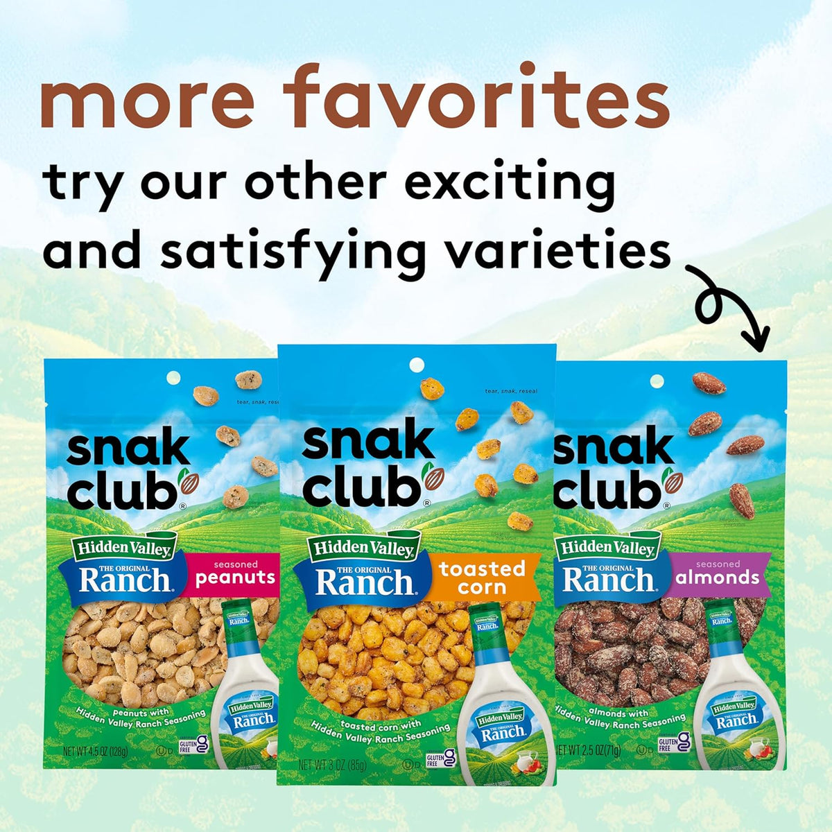 Snak Club Ranch Snack Mix – Easy Lunchbox Side for Picky Eaters and Classroom Parties, 8 oz Resealable Bag