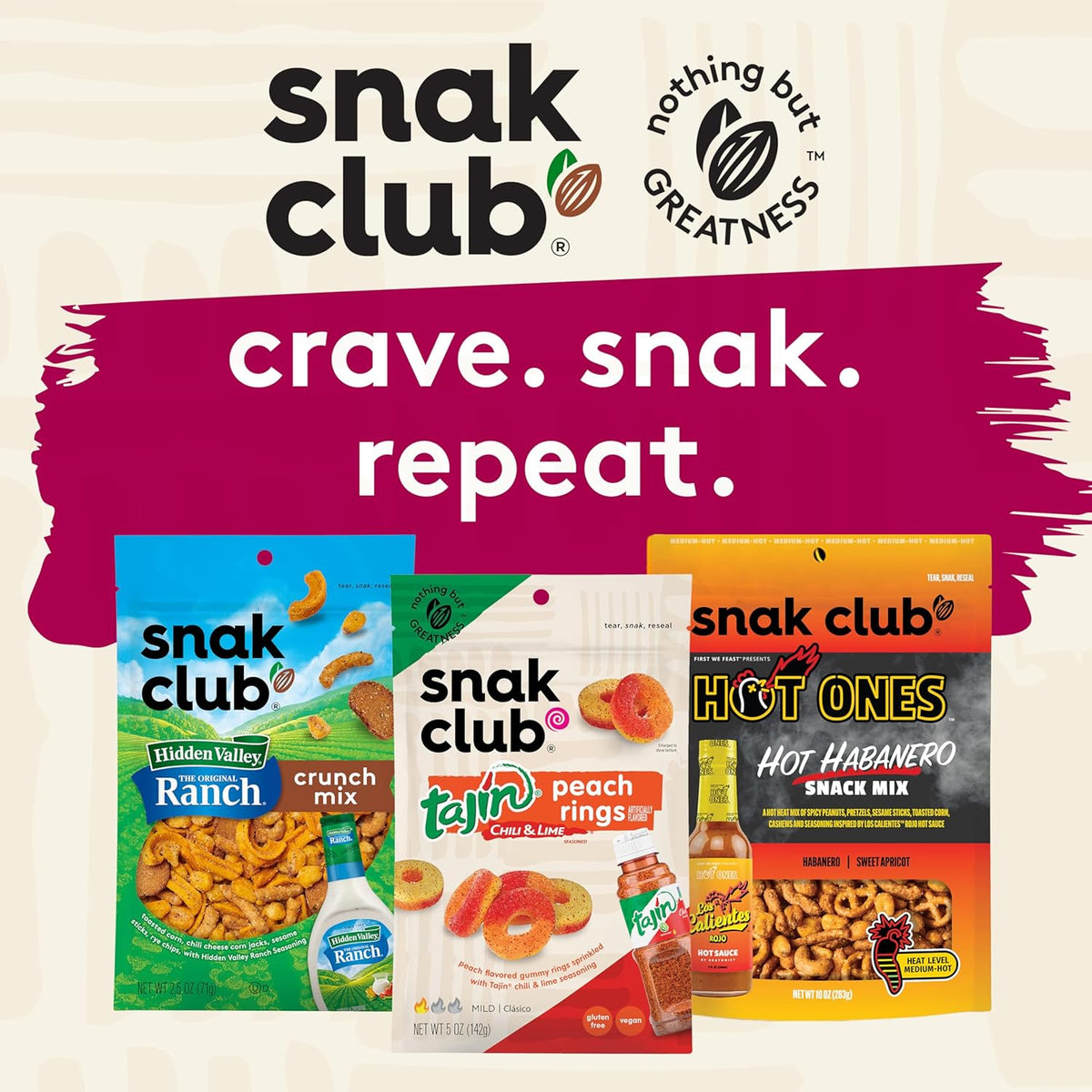Snak Club Sweet & Salty Trail Mix, Family Size – Holiday Gift Basket Snack for the Whole Family, 14 oz