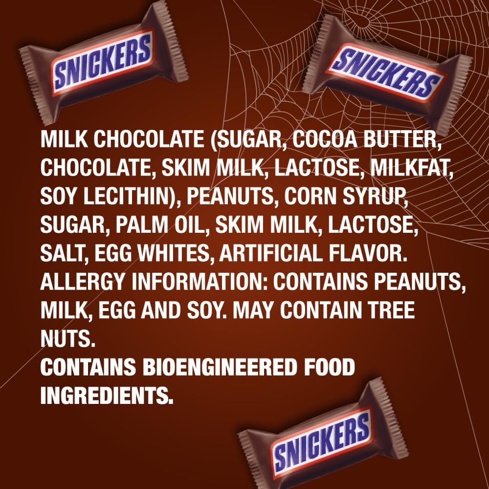 SNICKERS Original Candy Bar Variety, Gift-Ready Assorted Treat Pouch for Halloween Boo Baskets and Office Gift Exchanges, 10.59oz