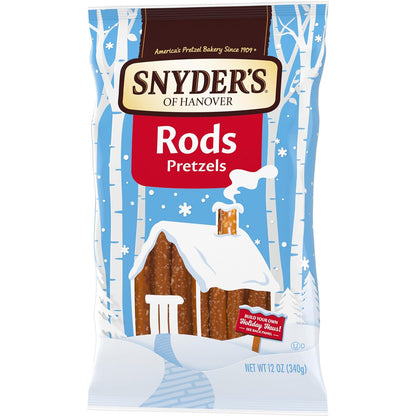 Snyder's of Hanover Pretzel Rods – Classroom Snack and Kids' Lunch Box Stuffer, 12 oz