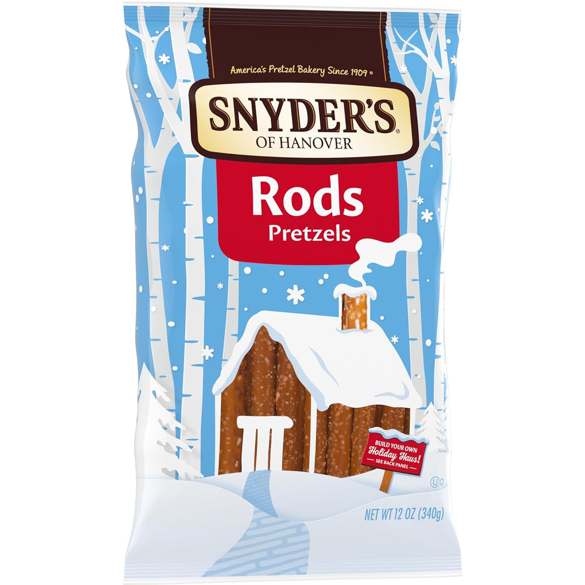 Snyder's of Hanover Pretzel Rods – Classroom Snack and Kids' Lunch Box Stuffer, 12 oz