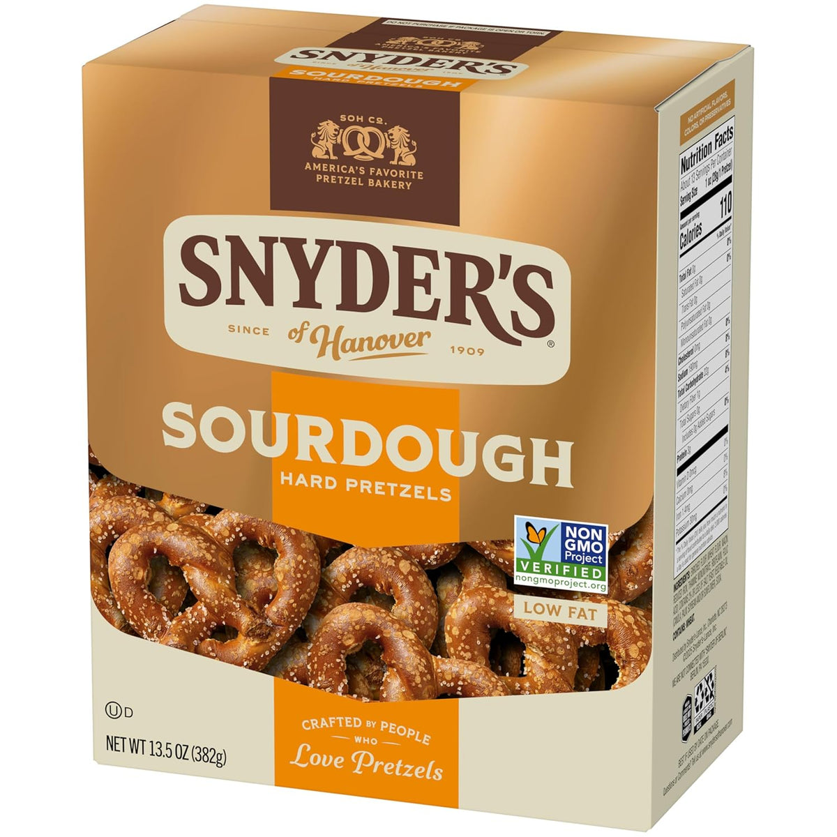 Snyder's of Hanover Sourdough Hard Pretzels – Guilt-Free Crunchy Snack for Mindful Evening Cravings