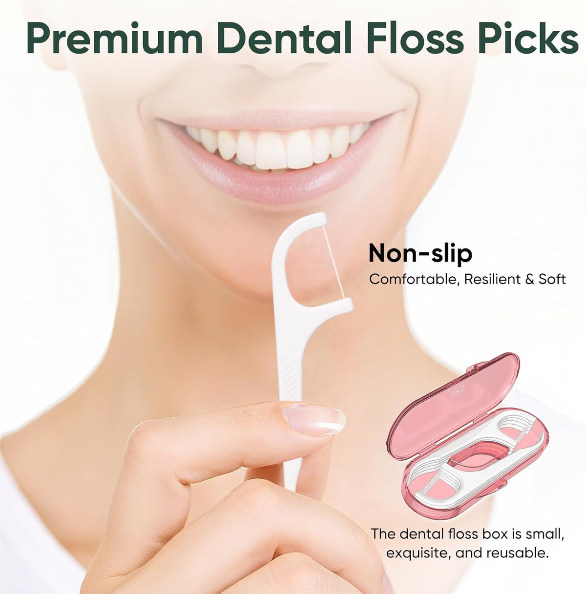 soft yet resilient floss that reaches deep between teeth