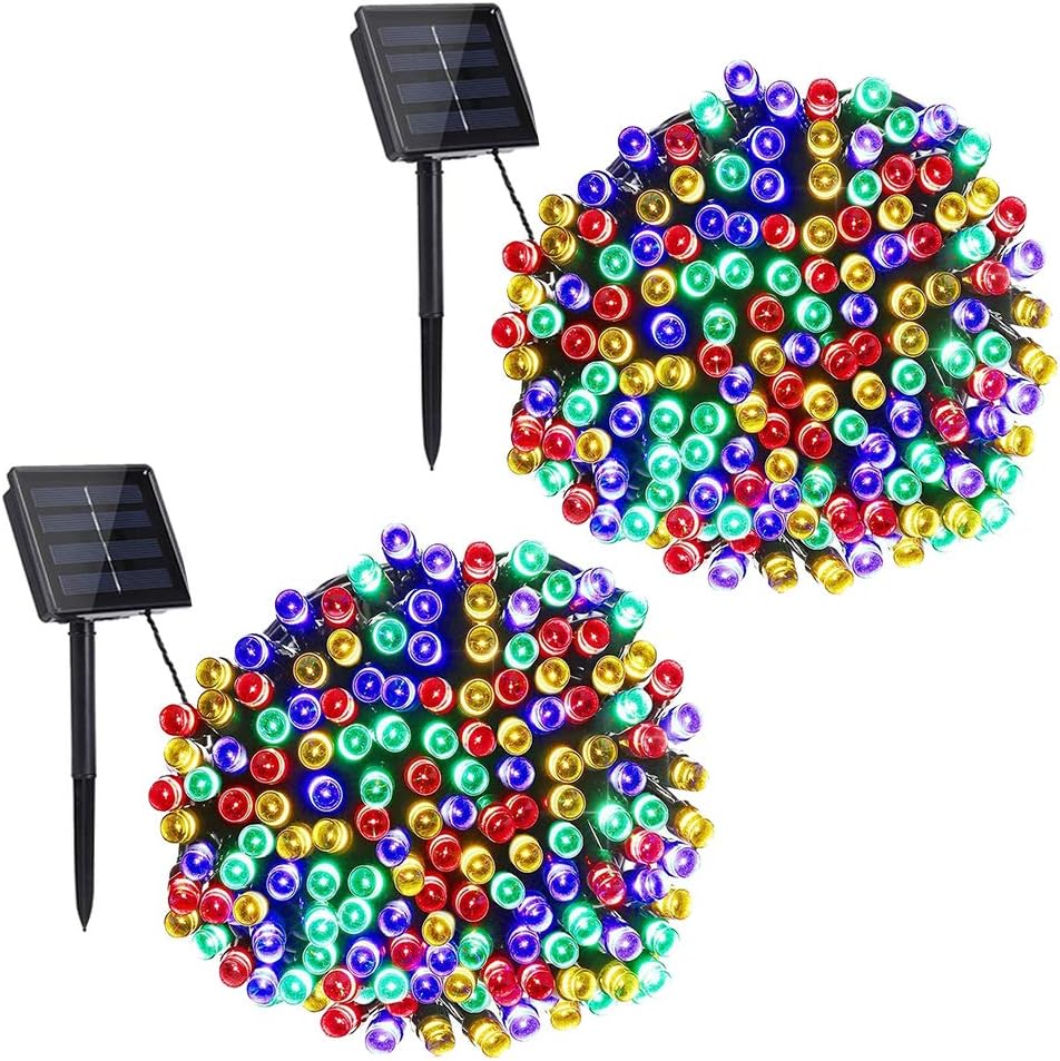 solar panel with built-in light sensor for automatic dusk-to-dawn on/off