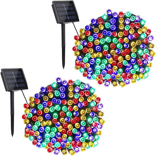 solar panel with built-in light sensor for automatic dusk-to-dawn on/off