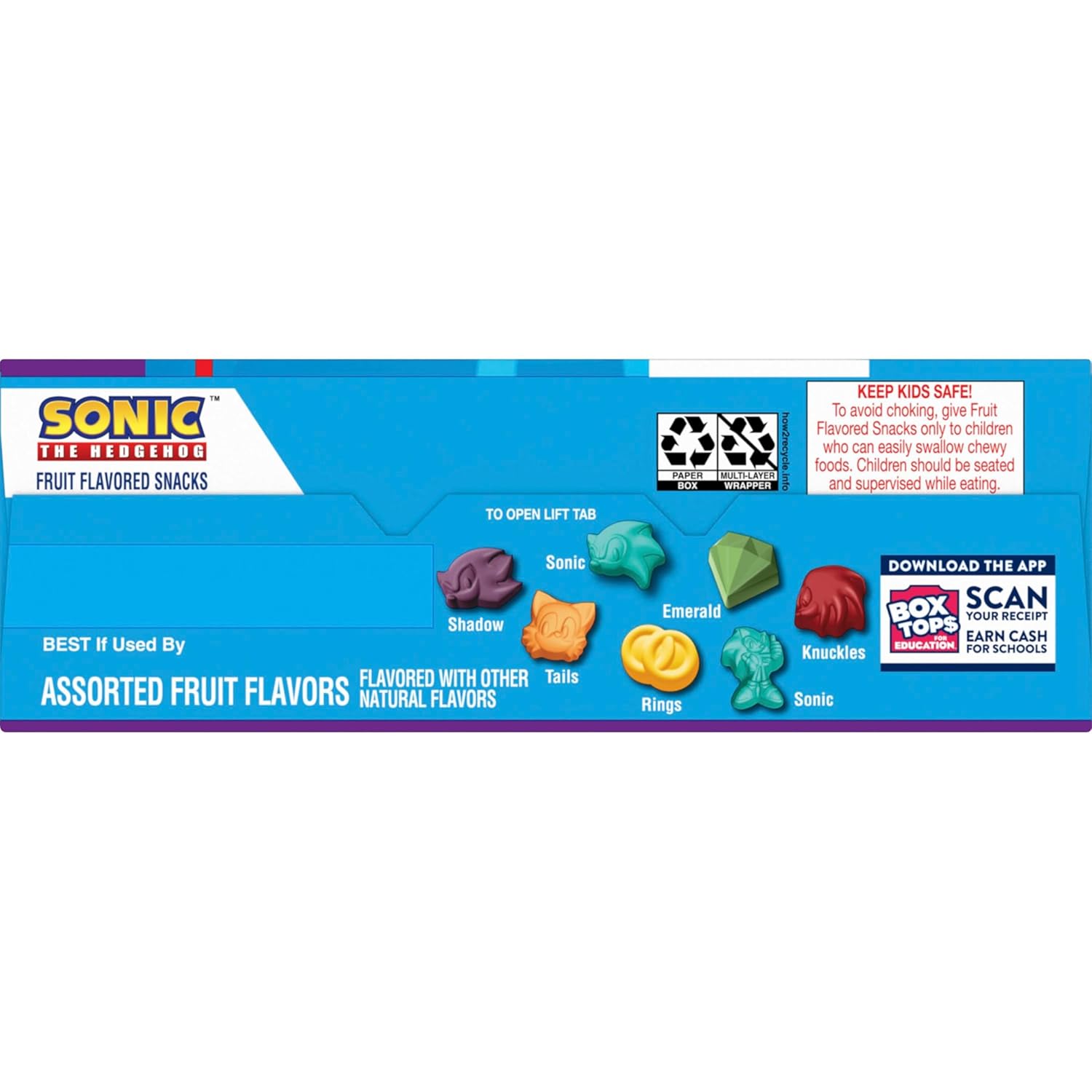 Sonic The Hedgehog Fruit Flavored Snacks – Lunchbox Treat Pouches for Elementary School Kids, Gluten Free 22 Ct Value Pack