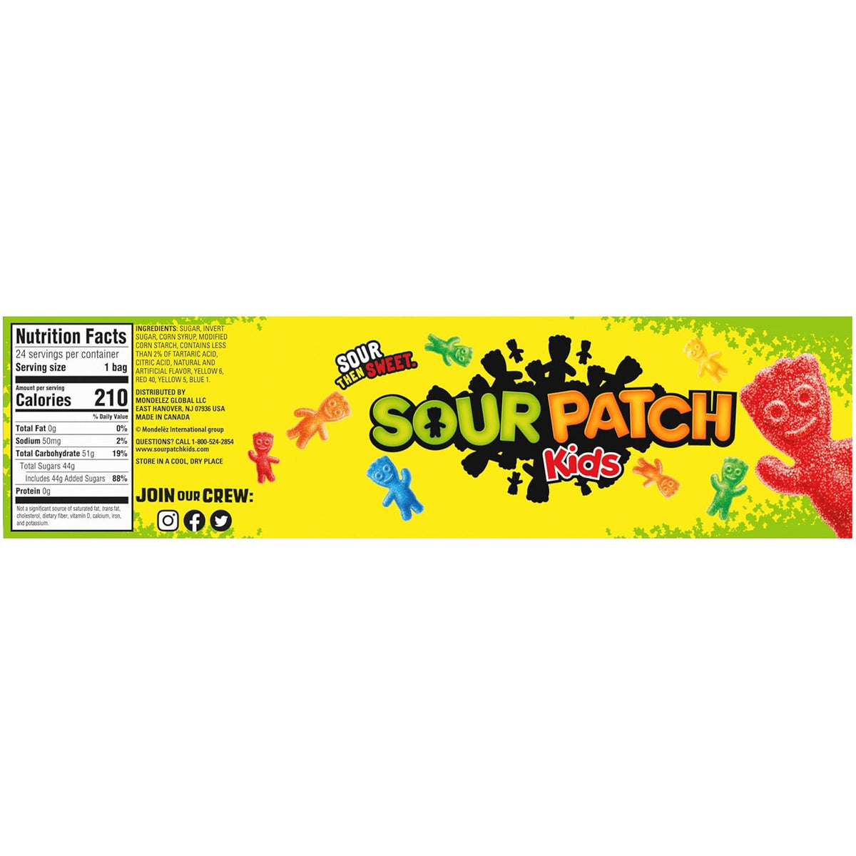 SOUR PATCH KIDS Assorted Fruit Bulk Candy – Grab-and-Go Halloween Treats for Trick-or-Treat Stations and Outdoor Events