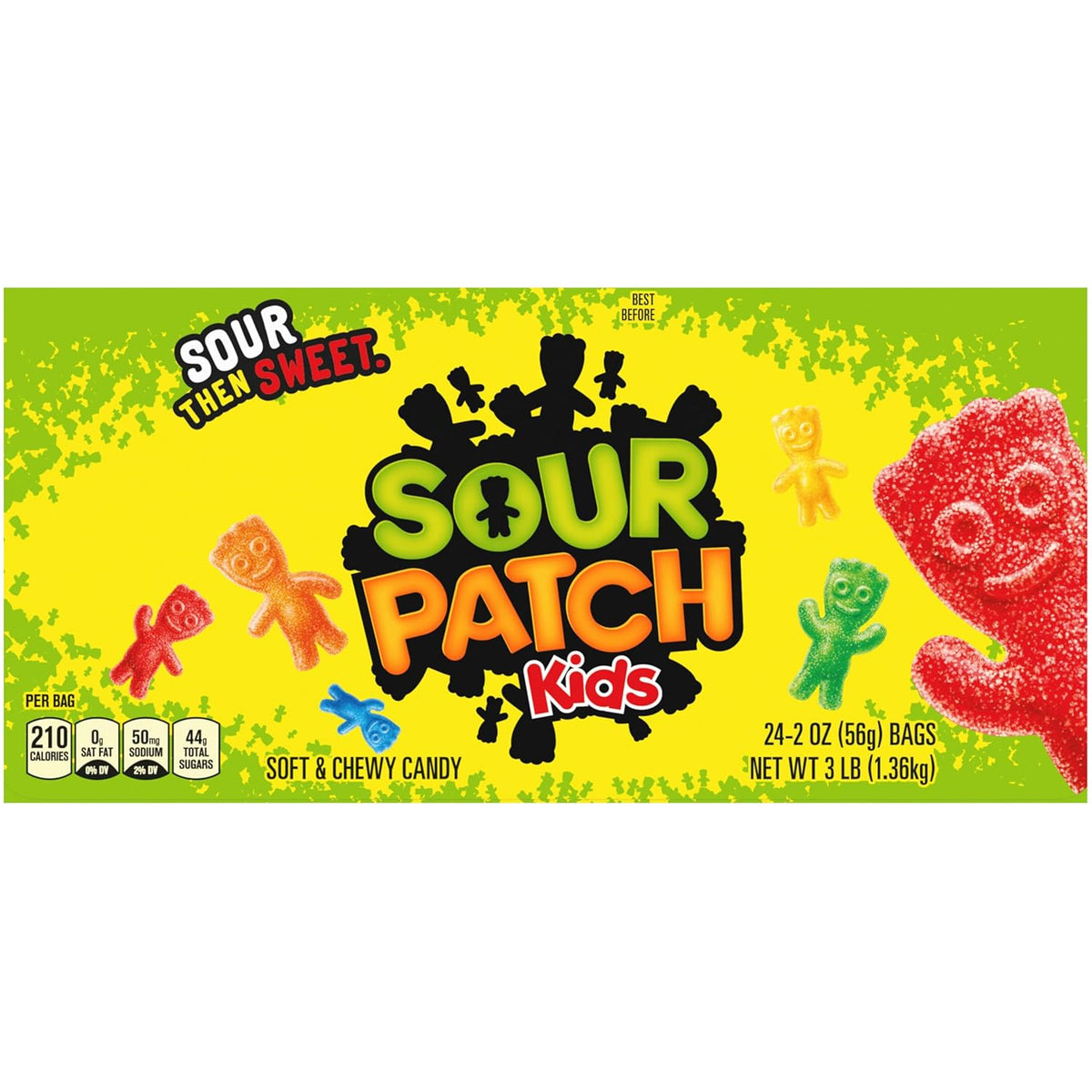 SOUR PATCH KIDS Assorted Fruit Bulk Candy – Grab-and-Go Halloween Treats for Trick-or-Treat Stations and Outdoor Events
