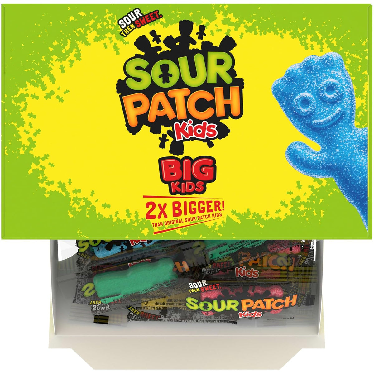 SOUR PATCH KIDS Big Kids Individually Wrapped Candy Holiday Gift for Kids, Stocking Stuffer, and Party Favor Bags, 240 Count