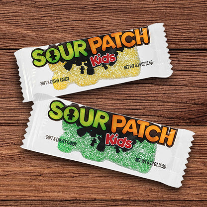 SOUR PATCH KIDS Big Kids Individually Wrapped Candy Holiday Gift for Kids, Stocking Stuffer, and Party Favor Bags, 240 Count