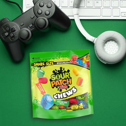 SOUR PATCH KIDS Soft & Chewy Gummy Candy Pack of 2 – Thoughtful Holiday Stocking Stuffer and Gift Idea