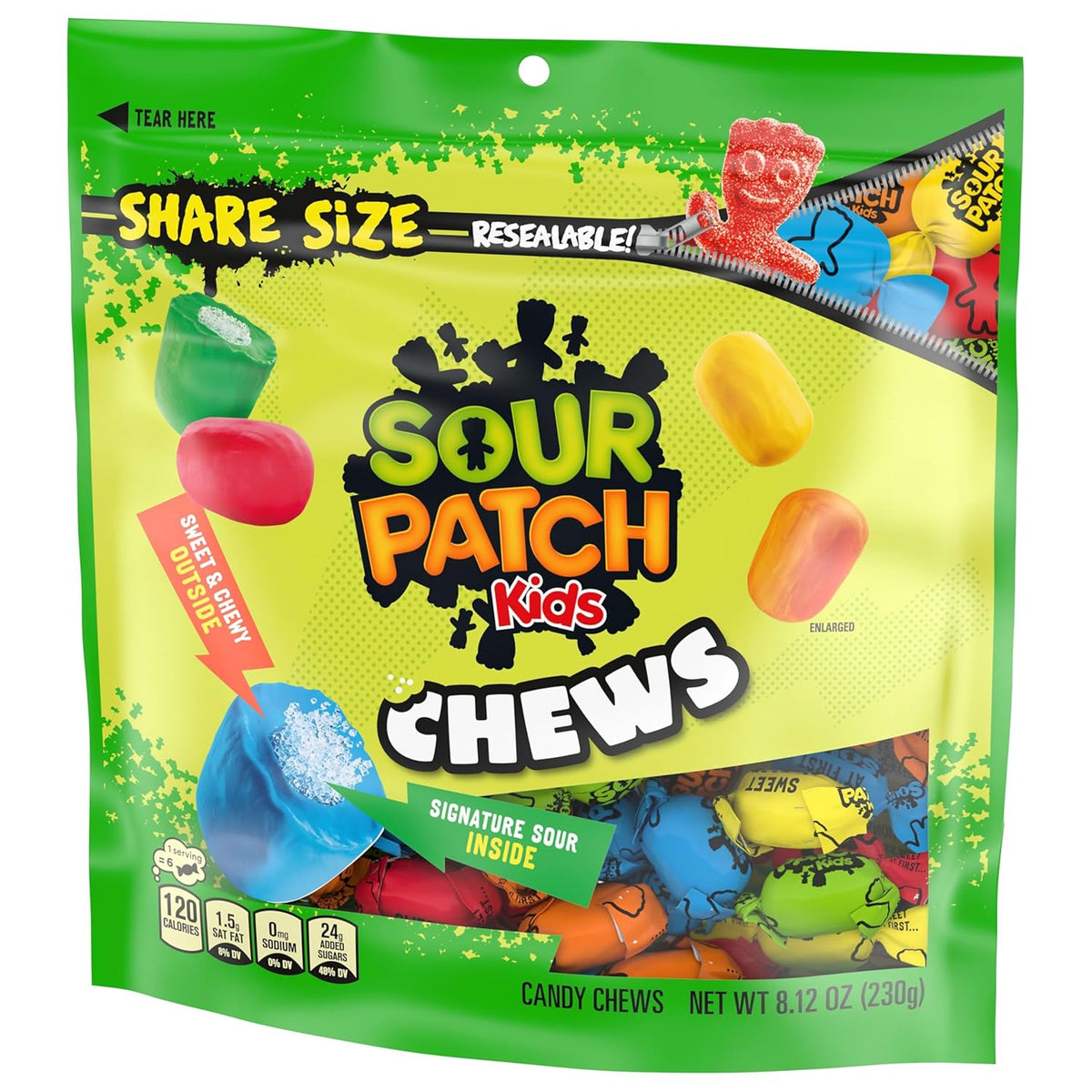 SOUR PATCH KIDS Soft & Chewy Gummy Candy Pack of 2 – Thoughtful Holiday Stocking Stuffer and Gift Idea