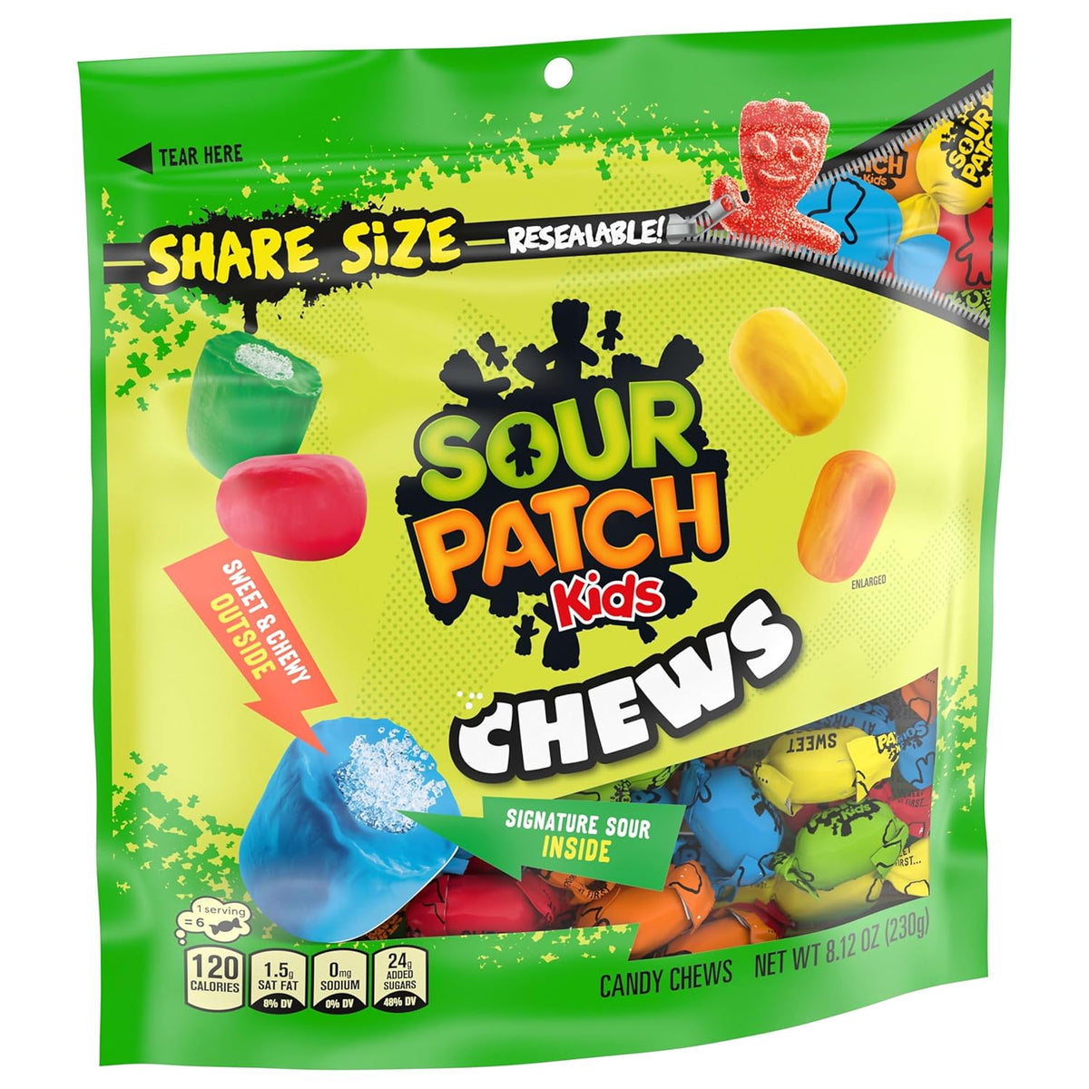 SOUR PATCH KIDS Soft & Chewy Gummy Candy Pack of 2 – Thoughtful Holiday Stocking Stuffer and Gift Idea