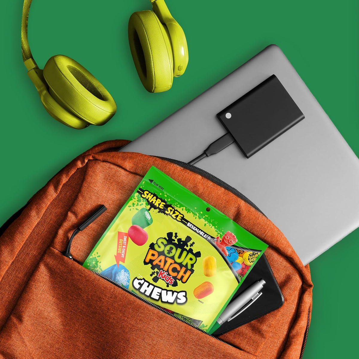 SOUR PATCH KIDS Soft & Chewy Gummy Candy Pack of 2 – Thoughtful Holiday Stocking Stuffer and Gift Idea