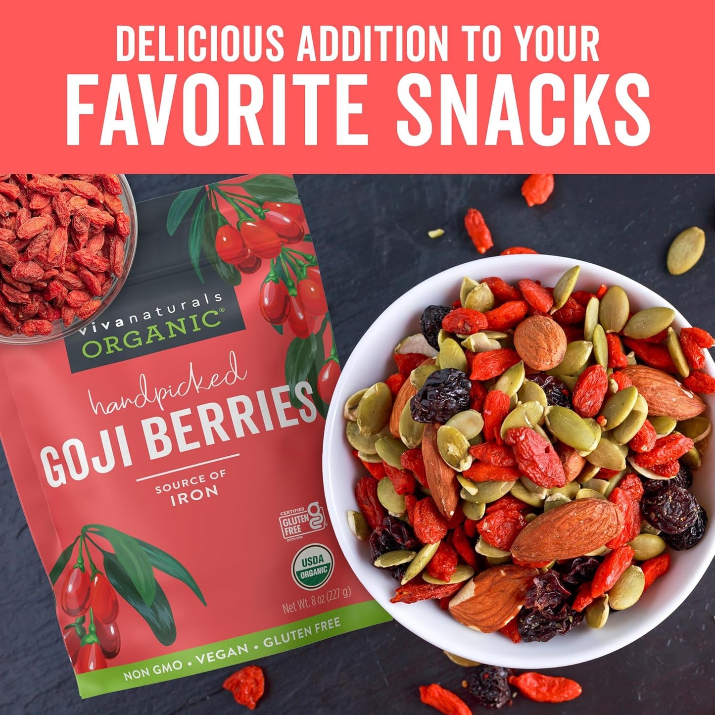 sourced as 'super grade' handpicked wolfberries from the tibetan plateau of the himalayas
