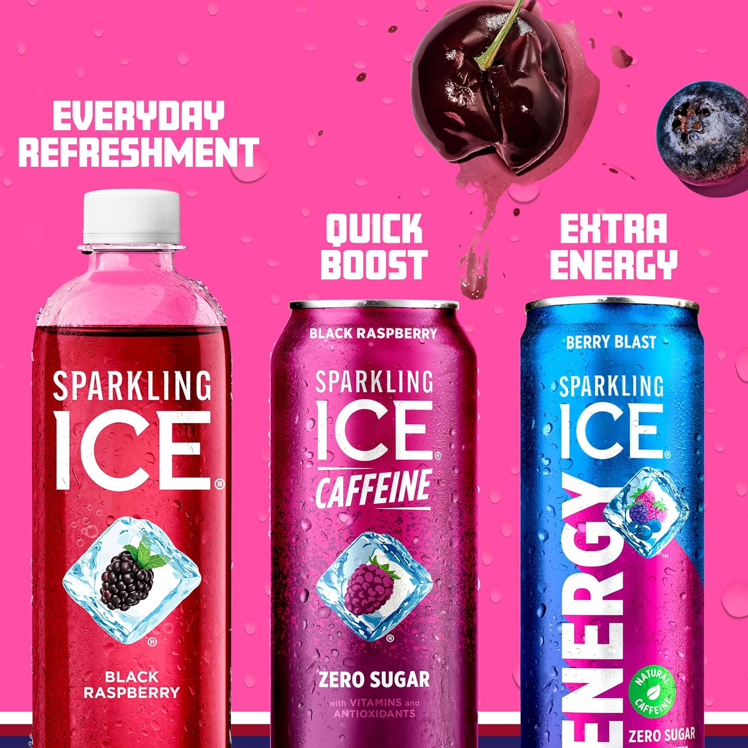 Sparkling Ice Energy Variety 12-Pack – Thoughtful Holiday Gift for Health-Conscious Friends, Zero Sugar Energy Drinks