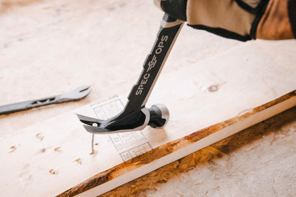 Spec Ops Tools Framing Hammer, 22 oz Lightweight Head for All-Day Framing Productivity on Jobsite
