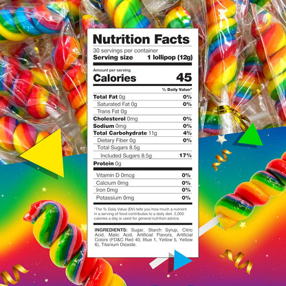 spiral swirl rainbow design in vibrant multi-colors