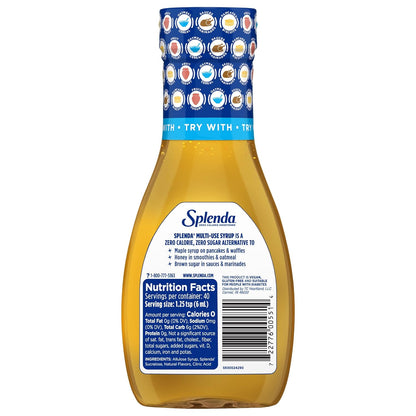 Splenda Allulose Syrup 8oz, Gentle Sugar Alternative for Diabetes-Friendly Breakfasts and Meal Prep, Zero Calorie Sweetener