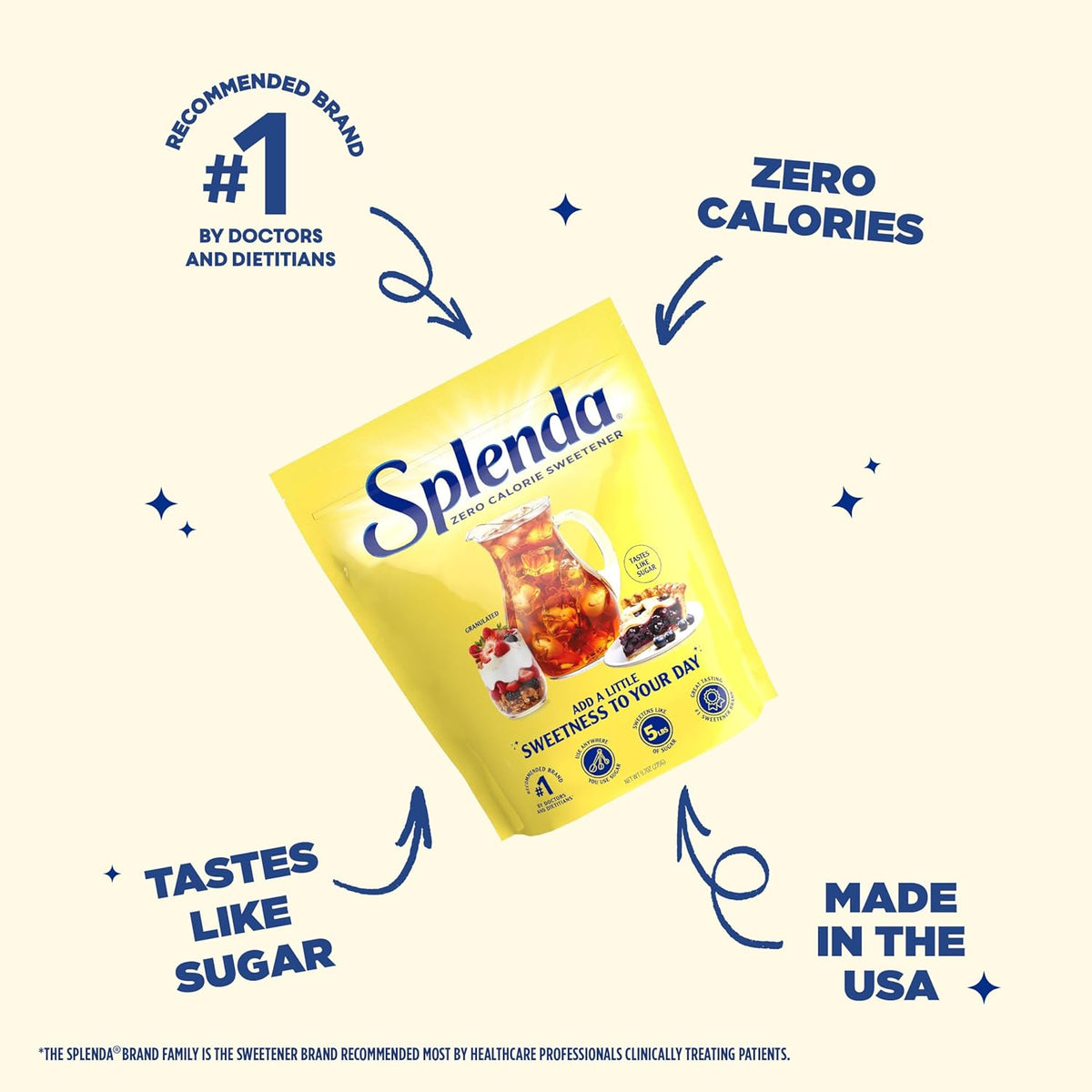 SPLENDA Zero Calorie Sweetener – Mindful Weight Management Pantry Staple for Calorie-Conscious Adults