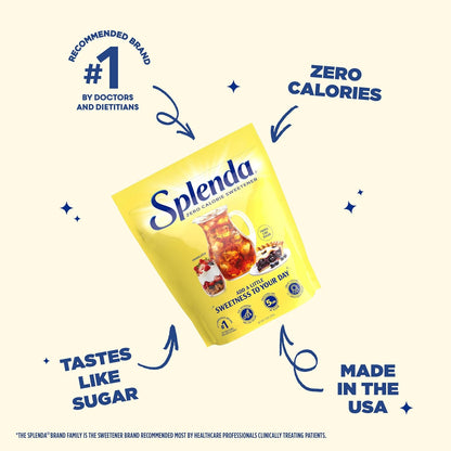 SPLENDA Zero Calorie Sweetener – Mindful Weight Management Pantry Staple for Calorie-Conscious Adults