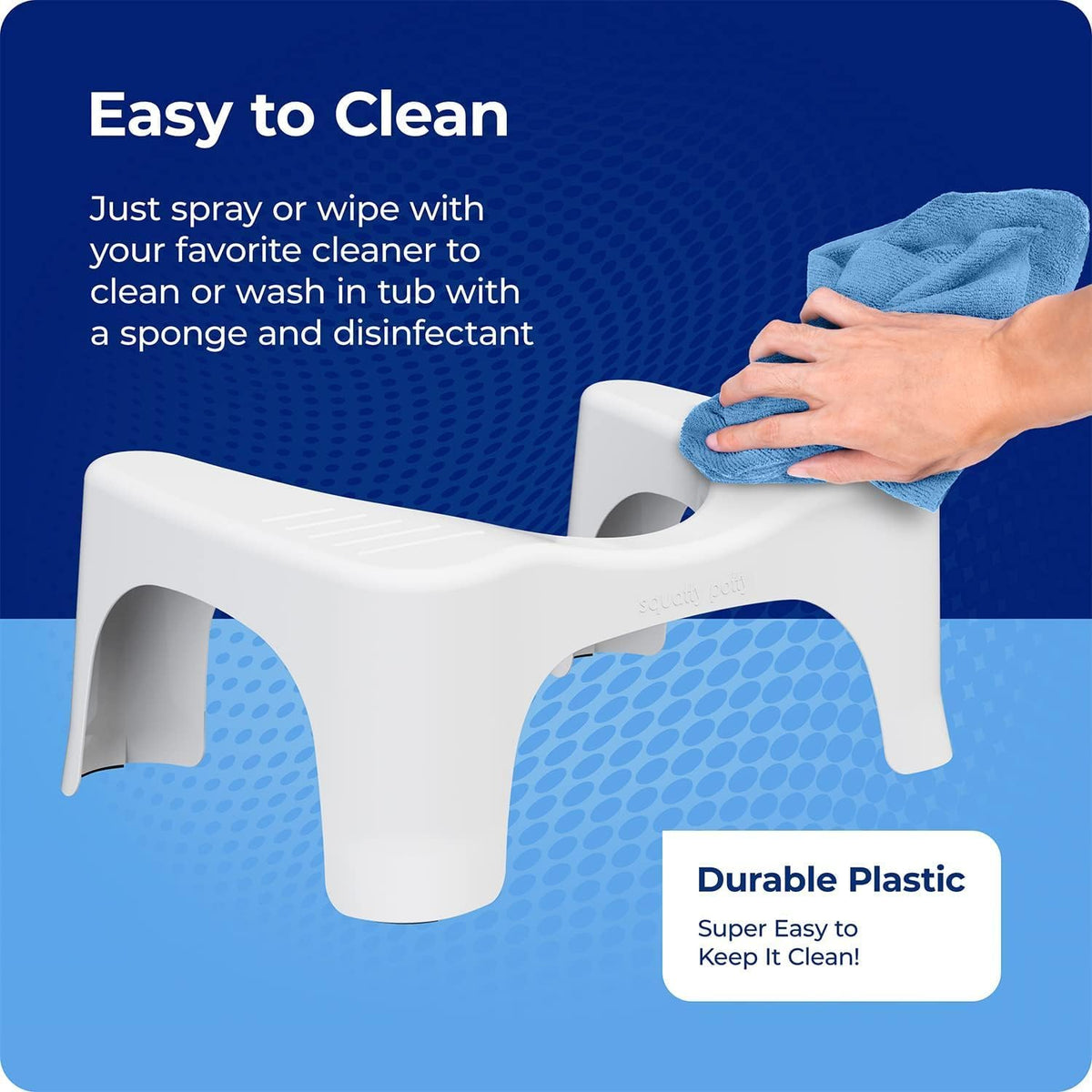 Squatty Potty White Toilet Stool – Mindful Elimination Aid for Health-Conscious Adults, 7-Inch Standard Toilet Fit