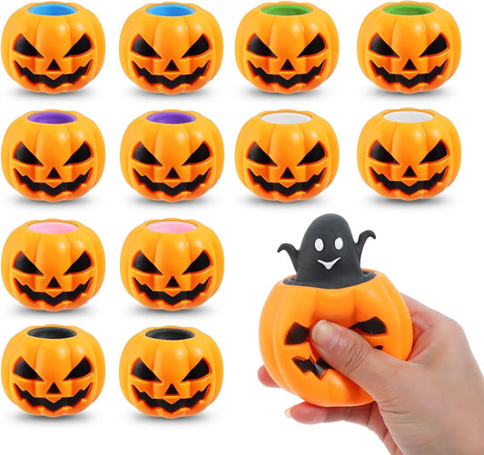 squeeze-activated ghost that pops out of the pumpkin body