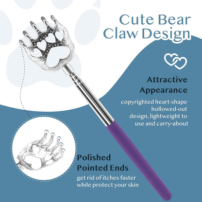 stainless steel claw tip in a long, slender, rod-shaped 'bear claw' design