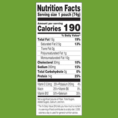 StarKist E.V.O.O. Yellowfin Tuna in Olive Oil – Clean Label Lunch for Keto and Mediterranean Diets, 2.6 oz Pouch