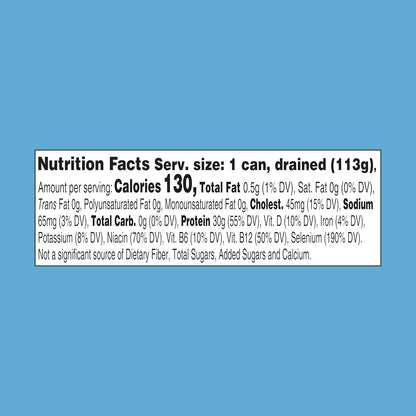 StarKist Selects No Salt Added Chunk White Albacore Tuna in Water - 4.5 oz Can for DASH and Low-Sodium Diets