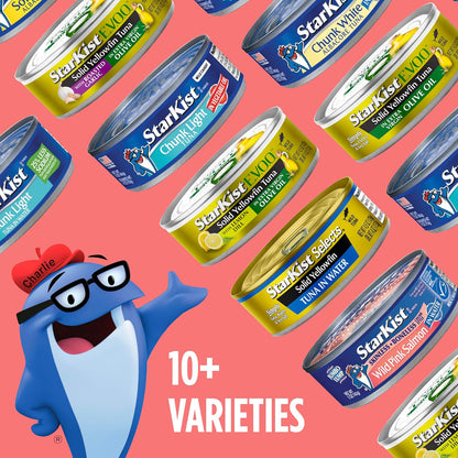 StarKist Wild Pink Salmon - Skinless, Boneless - 5 oz Can | Kid-Friendly Boneless Protein for Family Lunches and Bento Boxes