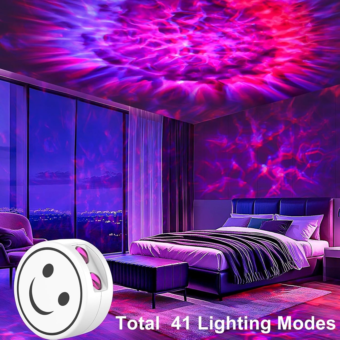 StarryGlow Galaxy Projector for Bedroom – Child-Safe LED Night Light for Kids Room, Nursery, and Playroom