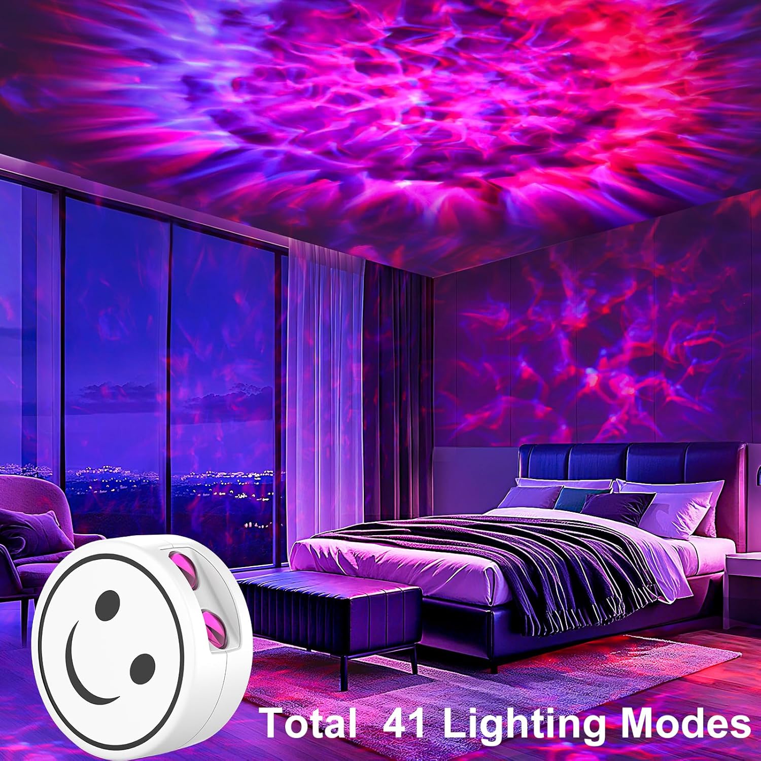 StarryGlow Galaxy Projector for Bedroom – Child-Safe LED Night Light for Kids Room, Nursery, and Playroom