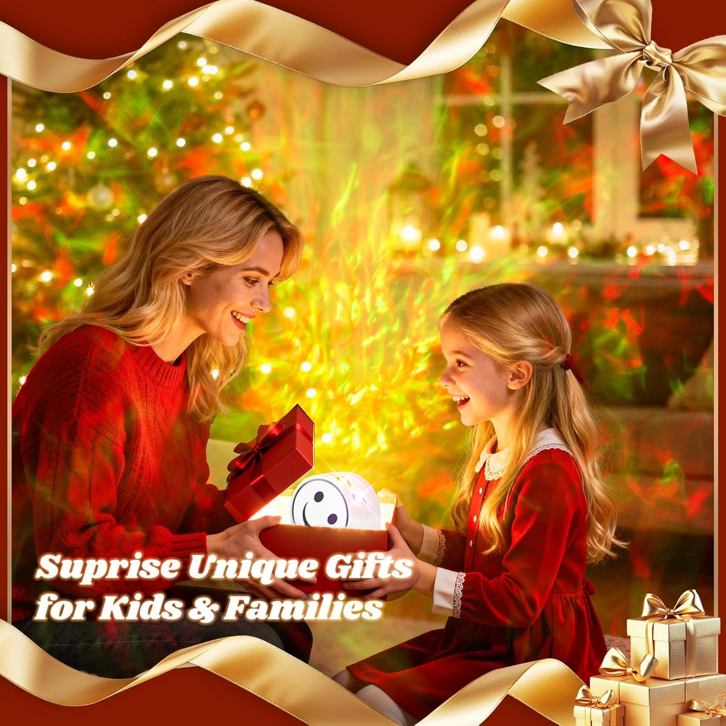 StarryGlow Galaxy Projector for Bedroom – Child-Safe LED Night Light for Kids Room, Nursery, and Playroom