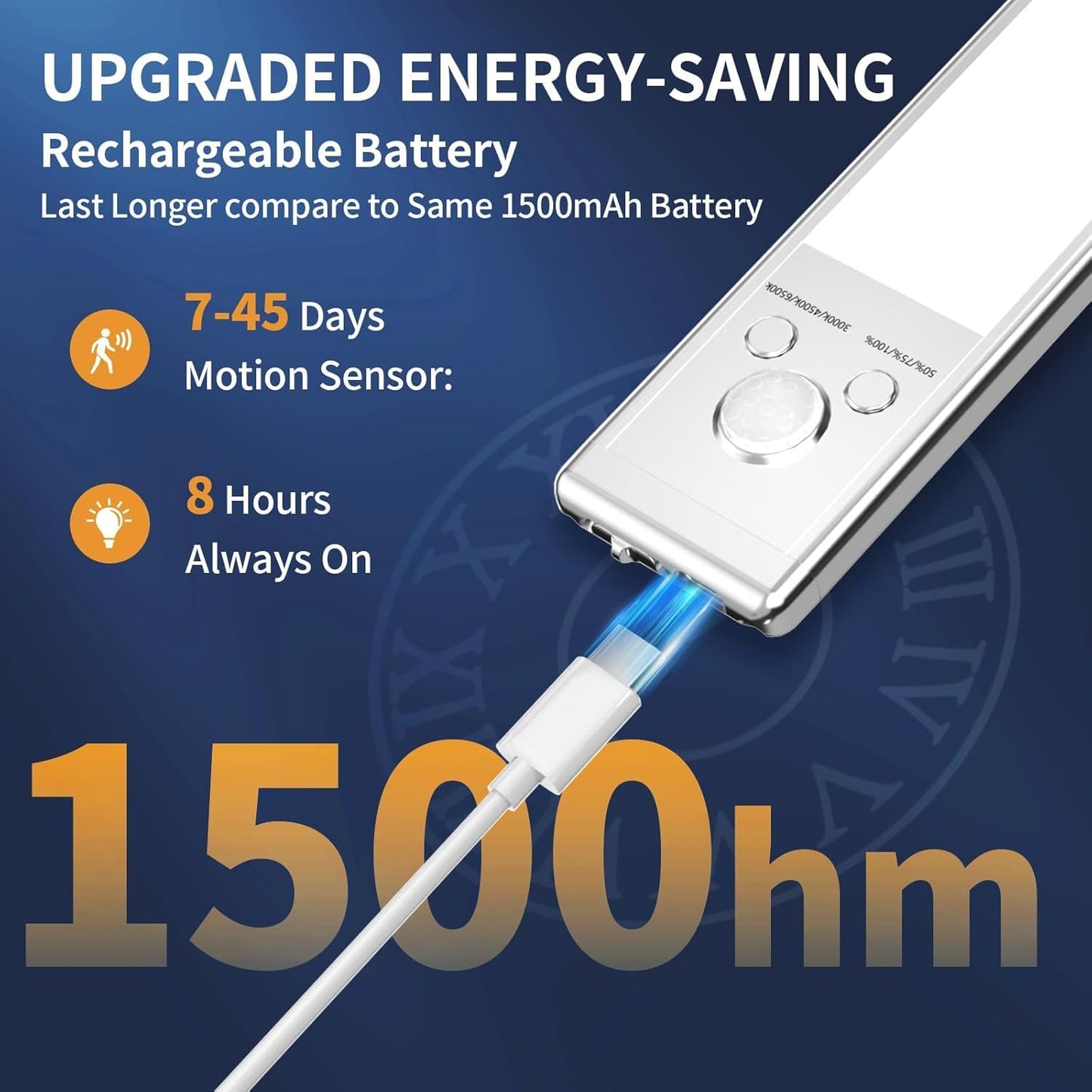 stepless dimming from 10% to 100% plus preset levels at 25/50/75/100% via touch control