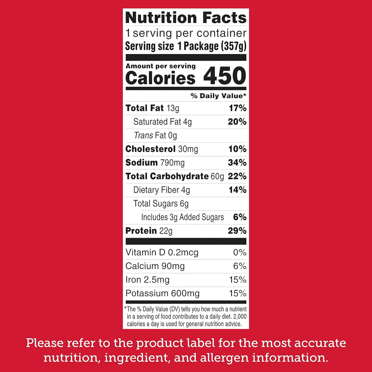 stouffer's (nestlé) trusted brand packaging